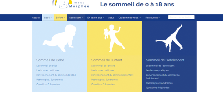 Sommeil : lancement par le Réseau Morphée d’un site pour les 0 à 18 ans